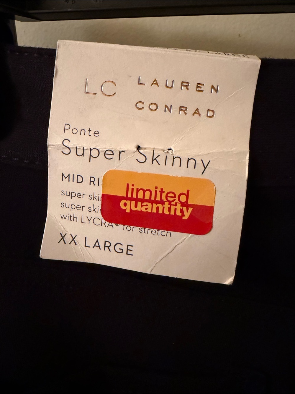 LC Lauren Conrad Black Slim Dress Pants - Picture 3 of 4